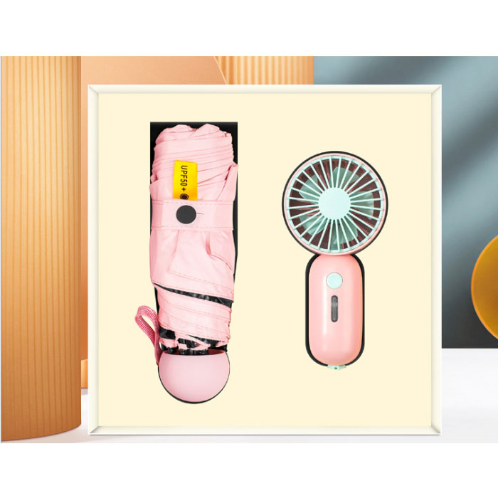 Pink Fan with umbrella