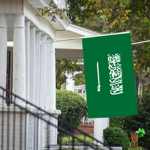 批发3x5英寸沙特阿拉伯三层国旗68D和100D聚酯定制所有国旗快速运输 - Product Image 5