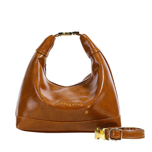 Nuevos bolsos minimalistas de inspiración francesa Sac Main Pour Femme Diseño de nicho de color sólido Retro Underarm Shoulder Tote Bag - Product Image 1