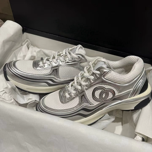 Zapatillas deportivas de cuero genuino de primera calidad con logotipo personalizado, zapatillas de tenis plateadas para hombre, chaussures pour hommes - Product Image 2