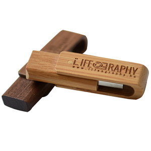 Unidad Flash USB 2.0 de Madera Beckon de 64 GB con Logotipo Personalizado Grabado, Pendrive de Madera para Regalos Estudiantiles y Regalos de Agradecimiento para Profesores - Product Image 1