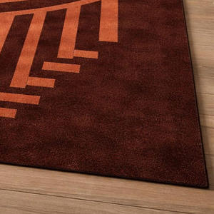พรมทอมือลายเรขาคณิตทันสมัย สีแดงและดำ ดีไซน์หรูหรา ทำจากขนสัตว์ เหมาะสำหรับตกแต่งห้องนั่งเล่นและห้องนอน ของขวัญคริสต์มาส - Product Image 3