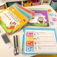 Cahier de pratique d'écriture à rainures transfrontalier, modèle de dessin de base, pour l'éveil des enfants et le contrôle du stylo, personnalisable