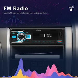 Lecteur MP3 pour voiture Podofo avec radio de voiture BT, autoradio <span class=keywords><strong>1</strong></span> Din, musique audio USB/SD/AUX-IN/AM/FM, localisateur de voiture, application mobile - Product Image 2