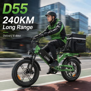 Bicicleta Eléctrica de Carga, 48V 55Ah, Batería Personalizada de Largo Alcance, Llantas Gruesas de 20 Pulgadas, Bicicleta Eléctrica para Transporte Comercial Diario - Product Image 1