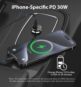 Cargador de Coche USB C de Carga Rápida LDNIO C106 QC30W, Cargador Tipo C de Carga Rápida para Teléfono, Adaptador de Cargador de Coche - Product Image 5
