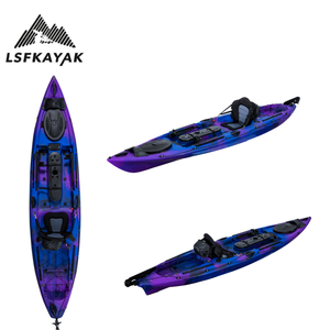 Fábrica 3,5 metros LSF grado superior profesional <span class=keywords><strong>pesca</strong></span> Kayak PE Material casco personalizar Color logo para uso <span class=keywords><strong>de</strong></span> una persona en el lago - Product Image 4