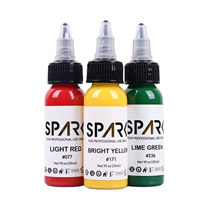 สีสักลายชั่วคราวแบบกึ่งถาวร Spark High-end 1OZ 30ML PMU ออร์แกนิค ปลอดสารพิษ คุณภาพดีที่สุด บรรจุขวด สำหรับพ่นด้วยแอร์บรัช - Product Image 1