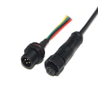 Connecteur de câble de panneau M12 2, 3, 4, 5, 6 broches, montage avant/arrière, adaptateur étanche, prise pour équipement mécanique