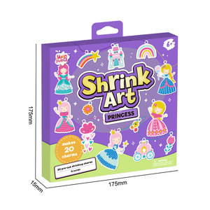 DIY Princess <strong>Shrinky</strong> <strong>Dinks</strong> Art Kit Plastic Shrinking Charms Fun &amp; Mess-Free No-Mess Art for Kids - Product Image 2