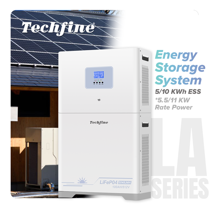 Techfine ESS LiFePO4 battery 51.2V 100Ah All in One Energy Storage ...