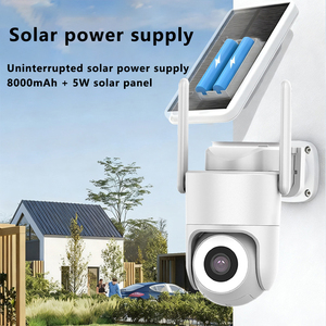 Ptz <span class=keywords><strong>CCTV</strong></span> hệ thống không dây HD Wifi tầm nhìn ban đêm Powered năng lượng mặt trời nhỏ Bảng điều khiển an ninh PTZ camera cho nhà - Product Image 5