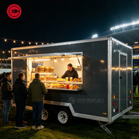 Cogsun Mobile OEM Remorque de vente ambulante portable pour café, thé au lait, snacks et concession, type camion de restauration, à vendre