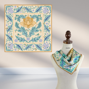 Tùy Chỉnh In Hoặc Logo Cho 100% Dâu Lụa Khăn Sang Trọng Phụ Nữ 90Cm * 90Cm 14/16/19/22 Momme Tinh Khiết Chiếc Khăn Lụa - Product Image 1