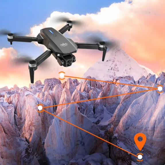 ZongX 4K HD Dual Cameras Drone 2.4G and 4 Channel 360 ° Rolling Optical Flow Positioning Brushless Motor Mini Drone