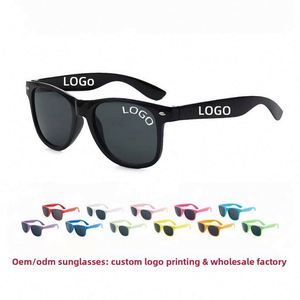 Lunettes de soleil rétro 2140 style rivet, couleur bonbon, personnalisables avec logo imprimable, monture en PC, cadeau promotionnel Europe/États-Unis - Product Image 1