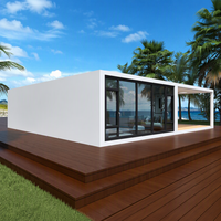 Maison Modulaire Préfabriquée de Haute Qualité, Micro-Conteneur, Cabane de Plage Portable, Kit d'Assemblage Plat, Résidence Familiale, Bâtiment de Bureau