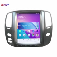 Radio Estéreo Android Auto CarPlay Estilo Tesla de 12.1 Pulgadas con Navegación GPS para Lexus LX470 2004-2006 Land Cruiser LC100 2003-2007
