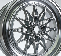 Nouvelle conception BEST WHEEL Jantes de course en alliage poli à rayons multiples 14-15 pouces 5*100 PCD Garantie 5 ans