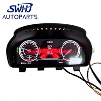 Panel Instrumen Digital LCD Lengkap untuk BMW, Pemasangan Plug and Play Tanpa Perusakan, Multi Tema UI, Spedometer