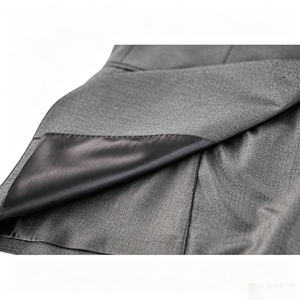 Blazer imperméable gris cendré pour homme, coupe ajustée, sur mesure, idéal pour <span class=keywords><strong>mariage</strong></span>, cérémonie ou remise de diplôme, uni et doux - Product Image 3