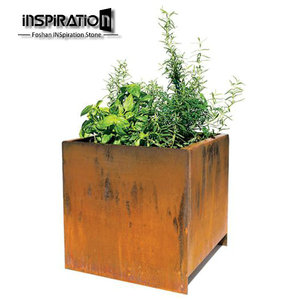 Paysage Corten Acier Rusty Métal Arbre Plantes Planteur Lit <span class=keywords><strong>Surélevé</strong></span> Pour Projets Paysagers - Product Image 6
