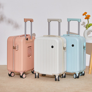 Mini <span class=keywords><strong>cabine</strong></span> bagage à main 18 "<span class=keywords><strong>valise</strong></span> portable avec porte-gobelet et port de charge USB <span class=keywords><strong>valise</strong></span> à roulettes <span class=keywords><strong>valise</strong></span> pour <span class=keywords><strong>enfants</strong></span> - Product Image 4