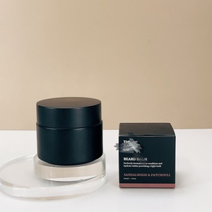 Pot en verre noir mat 5g 10g 15g 20g 50g 100g en promotion – Bouteille d'emballage cosmétique noire pour crème visage avec emballage boîte - Product Image 5