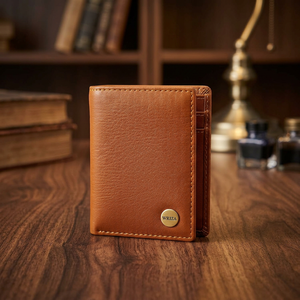 Cartera de Cuero Genuino para Hombre WRIZA con Protección RFID, Diseño Delgado y Duradero, Color Marrón Premium, para Viajes y Uso Diario - Product Image 5