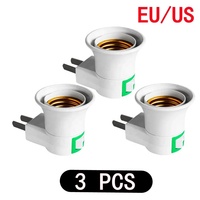 E27 douille de lumière LED support de lampe blanc vers prise ue/US support de prise adaptateur convertisseur marche/arrêt pour lampe à ampoule