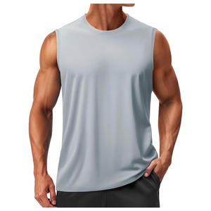 Débardeur d'athlétisme personnalisé avec logo, imprimé, pour la course à pied et l'entraînement, pour hommes, 90% polyester, <span class=keywords><strong>10</strong></span>% élasthanne, sublimation, débardeur en maille pour hommes - Product Image 1