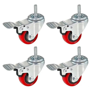 Mittelschwere Möbelrollen mit 3/4/5 Zoll Schaft, Bremsfunktion, modernes Design für den Außenbereich, Hersteller aus Guangdong - Product Image 1