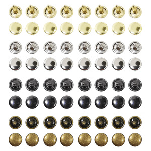Accessoires vestimentaires Lh, rivets à double capuchon en fer de 8 mm, plaqués, durables, pour sacs, ceintures, chapeaux, vestes, vêtements - Product Image 4