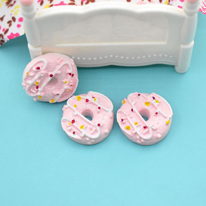 Oferta Especial: Encantadores Adornos de Resina en Forma de Donut Rosa Hada, Comida en Miniatura para Casa de Muñecas, para Creación de Joyas DIY y Decoración de Horquillas - Product Image 4
