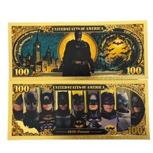 Nouveau modèle 2026 DC 8 modèles Billet de banque Batman plaqué or 24 carats pour cadeaux - Product Image 6