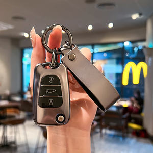 Housse de protection pour clé de voiture Kia en TPU léger, résistant aux rayures et imperméable, style luxe léger - Product Image 3