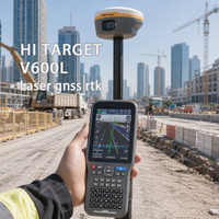 Récepteur GPS GNSS RTK laser HI TARGET V600L 1408CH avec double caméra et visualisation AR pour repérage 1:60 °   Compensation IMU pour la topographie GPS RTK incluant la fonction d'inclinaison