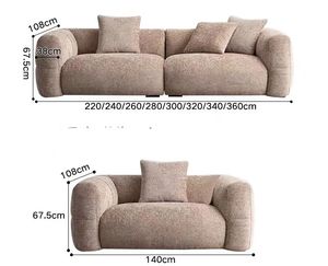 New Wholesale Hersteller Komfortable Modern Design Wohnzimmer Sofa mit verstellbarer Unterstützung Luxus Günstige Chenille Stoff Sofas - Product Image 5