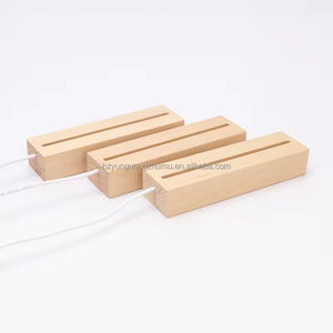 Lámpara de noche de luz cálida de madera LED con grabado para decoración de hogar o Hotel Juego de regalos corporativos de Navidad - Product Image 2