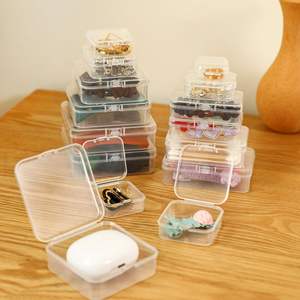 กล่องเก็บของ PP ทรงสี่เหลี่ยมใส สำหรับจัดระเบียบโต๊ะทำงาน ชิ้นส่วนอิเล็กทรอนิกส์ขนาดเล็ก อุปกรณ์ทำเล็บ อุปกรณ์ตกปลา - Product Image 2