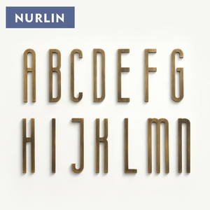 Nurlin Rắn Brass Bronze 7Cm 2 2.75Inch Chiều Cao Kỹ Thuật Số Bảng Chữ Cái Cửa Số Tùy Chỉnh - Product Image 5