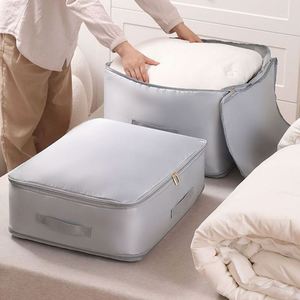 Cubo de Almacenamiento para Edredones, Bolsa de Almacenamiento para Ropa de Cama, 54x42x60cm, Organizador de Tela Autoadhesivo - Product Image 2