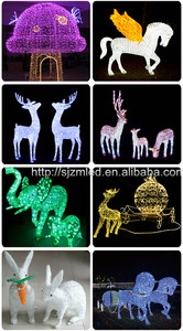 Guirlande lumineuse LED 3D renne traînant un chariot, étanche IP65, pour festivals de Noël en extérieur, décorations commerciales, CRI 95 élevé, rechargeable - Product Image 5