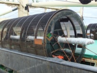 Automatische Palmvruchtenontsteker en -dorsmachine, zware constructie van koolstofstaal, capaciteit 1000 kg/uur voor palmolieverwerking