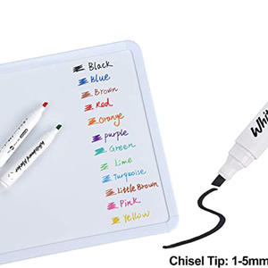 Ensemble de marqueurs effaçables à sec à faible odeur, couleurs assorties, marqueur pour tableau blanc, parfait pour écrire sur miroir, verre, école, bureau, maison - Product Image 2