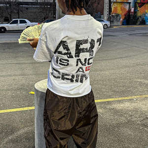 Custom Heavyweight Designer Streetwear Boxy Oversized T-<b>Shirts</b> High Quality 100% Cotton Graphic Cropped T <b>Shirt</b> for <b>Men</b> - Product Image 3