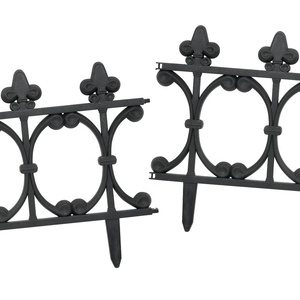 Clôture de jardin décorative vintage en <span class=keywords><strong>plastique</strong></span> blanc de haute qualité, petite et à piquets - Product Image 5