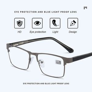 Gafas Ópticas de Lectura de Acero Inoxidable con Protección Anti Luz Azul para Hombre, Personalizadas al por Mayor - Product Image 3