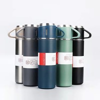 Taza termo al vacío de acero inoxidable 304 al por mayor con bolsa de mano portátil y caja de regalo conjunto Logotipo de impresión características de uso del agua