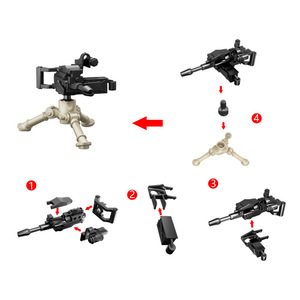 Mk19 tự động Howitzer <span class=keywords><strong>WW2</strong></span> mô hình đồ chơi chúng tôi binh sĩ quân đội quân đội gói vũ khí thân thiện với trẻ em khối xây dựng gạch Bộ - Product Image 3